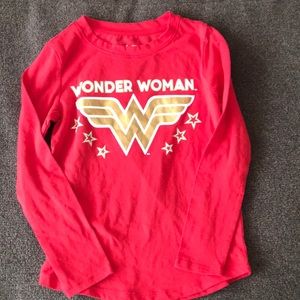 Wonder Woman red shirt. Girls size M(7/8)